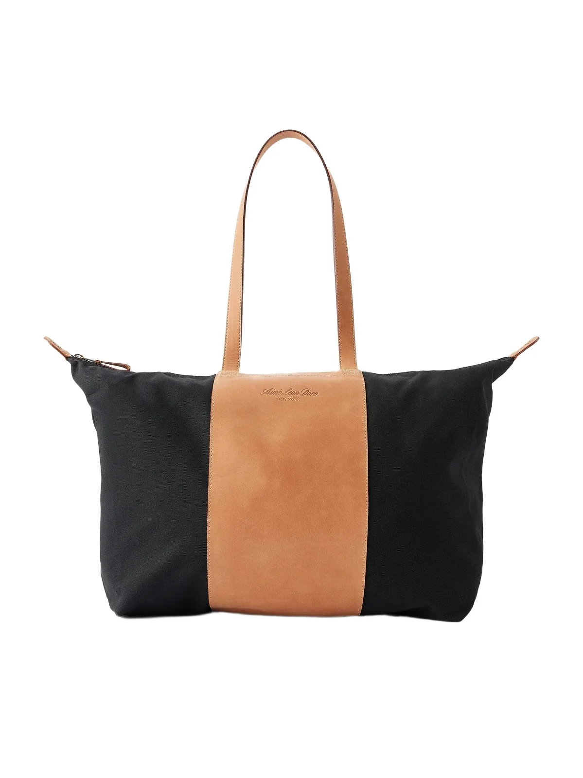 Aimé Leon Dore Logo-Embossed Leather-Trimmed Canvas Tote - Men