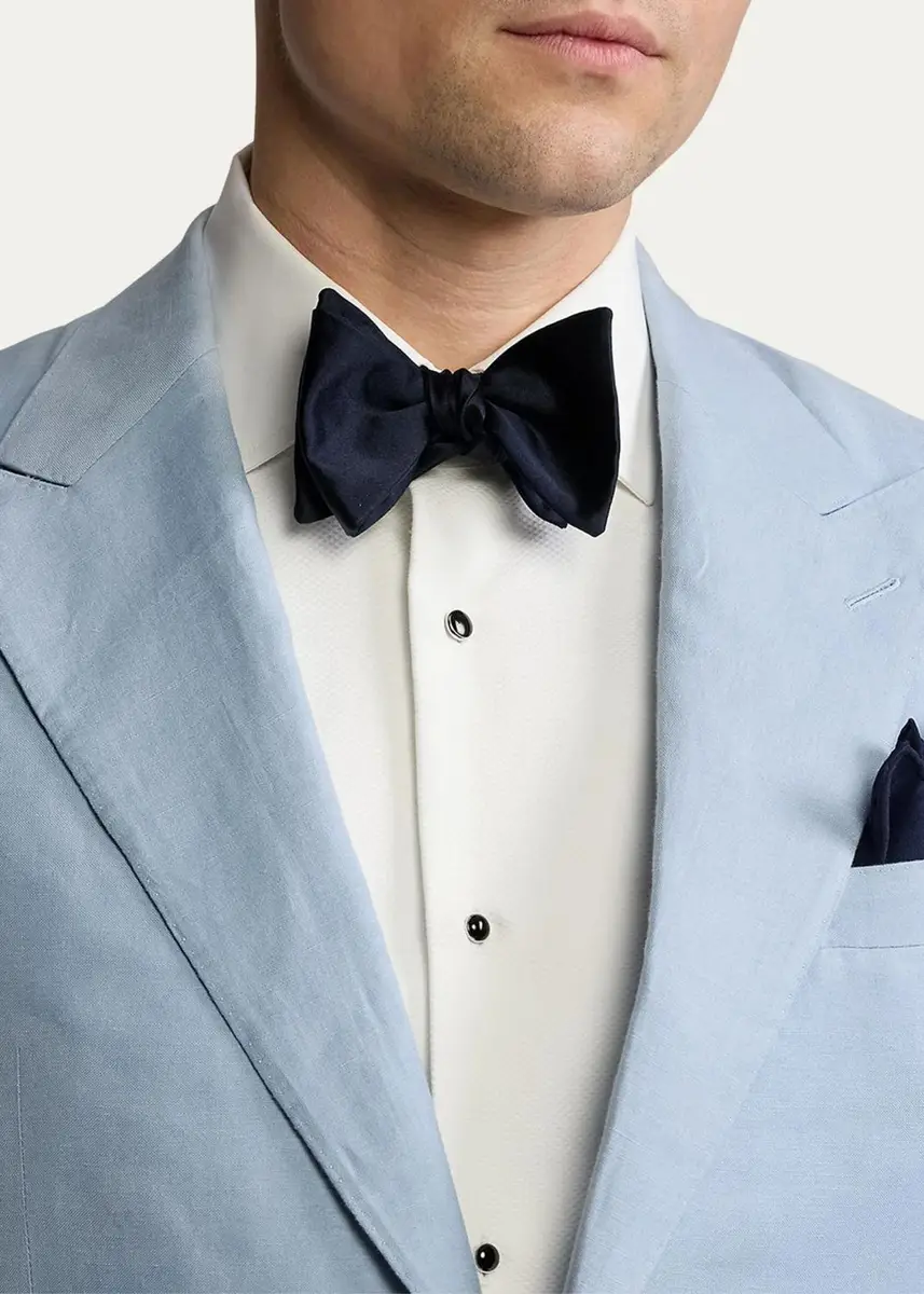 Ralph Lauren Purple Label Men's Silk Satin Bow Tie | Thumbnail 2 Ralph Lauren Purple Label Men's Silk Satin Bow Tie | Thumbnail 2