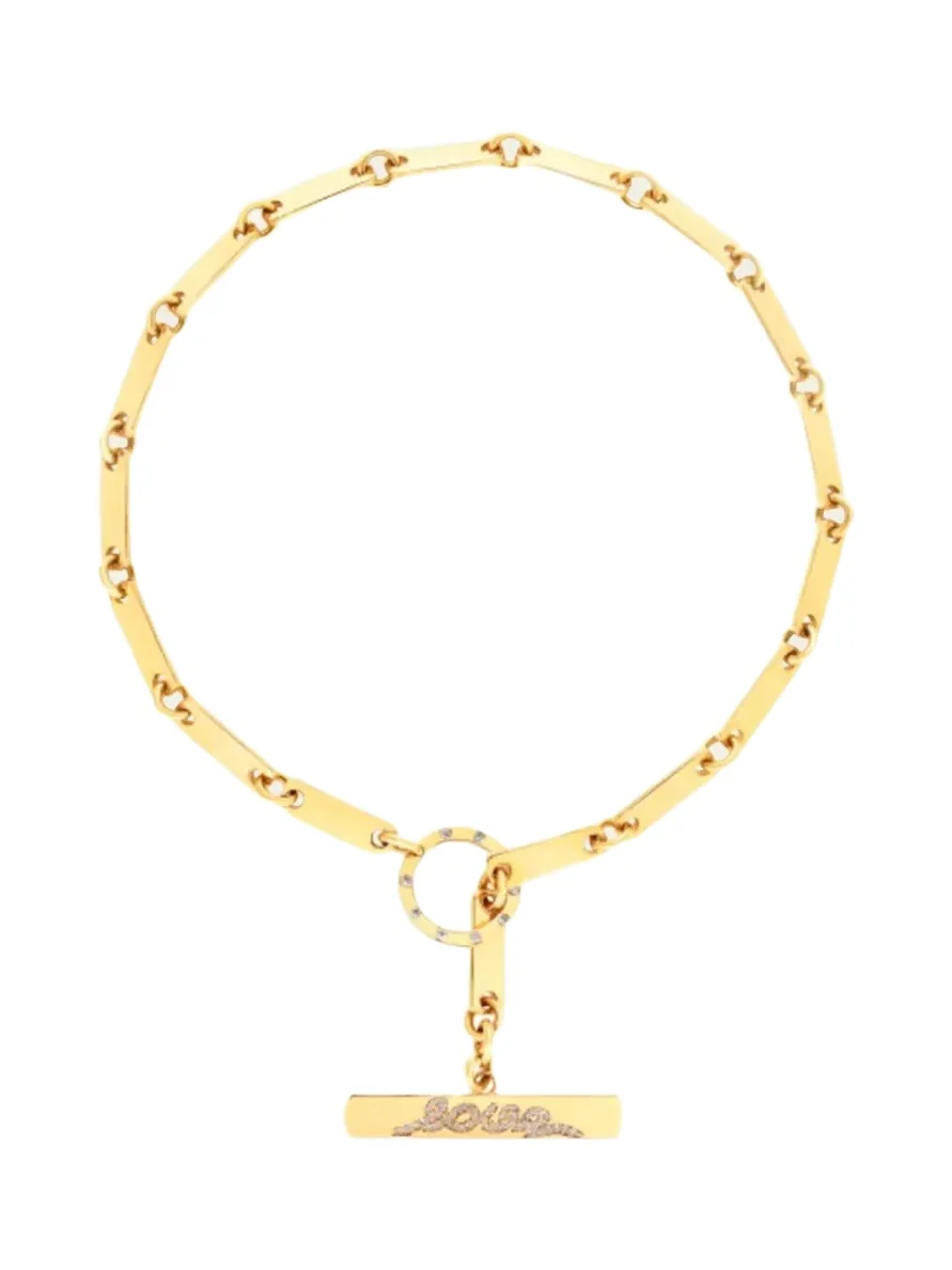 Audrey C. Jewels Love Charm Toggle Necklace