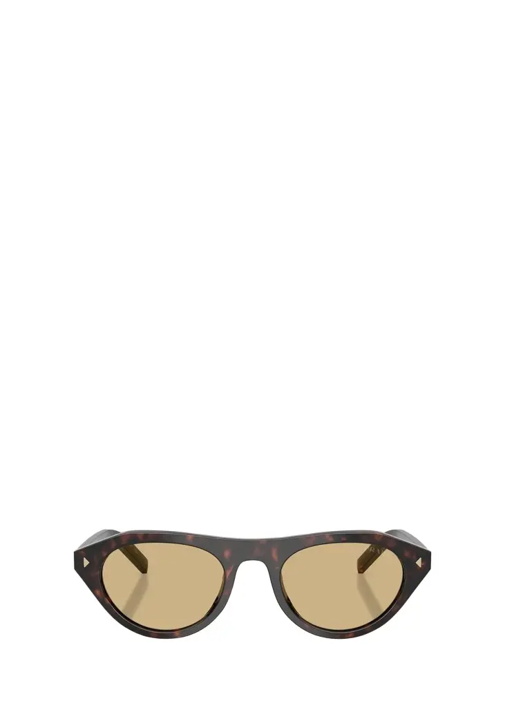 Prada 0PR B15S Acetate Round Sunglasses