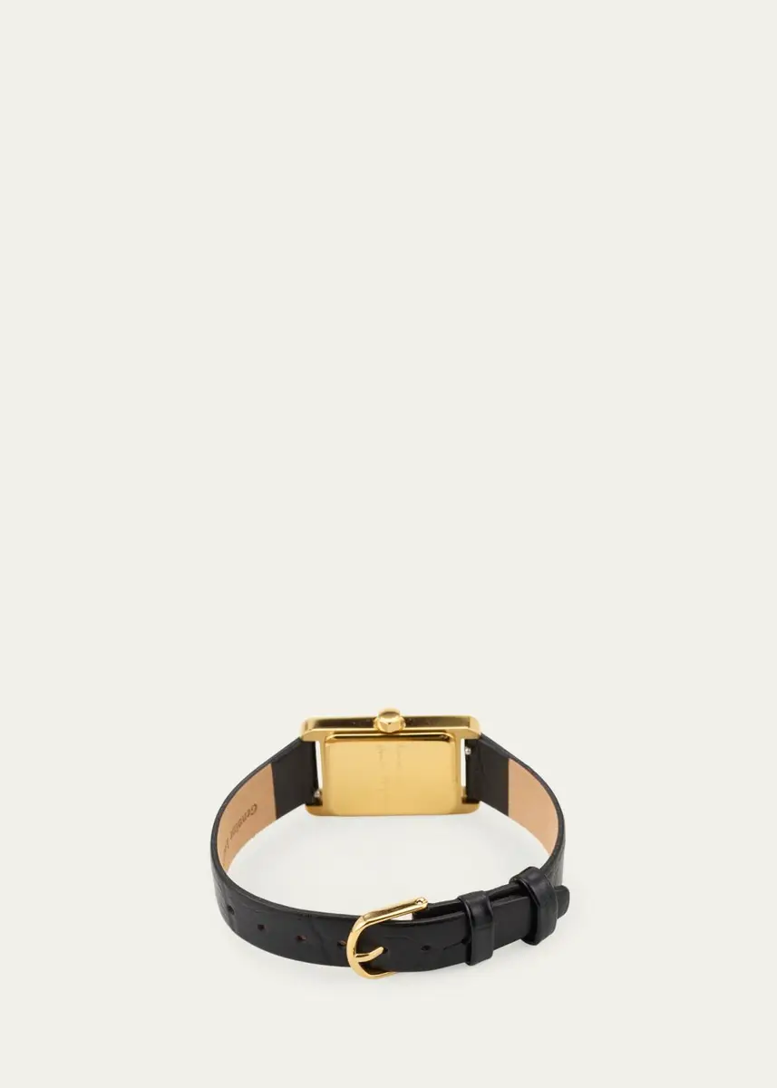 Heaven Mayhem Icon Watch with Leather Strap, Gold | Thumbnail 4 Heaven Mayhem Icon Watch with Leather Strap, Gold | Thumbnail 4