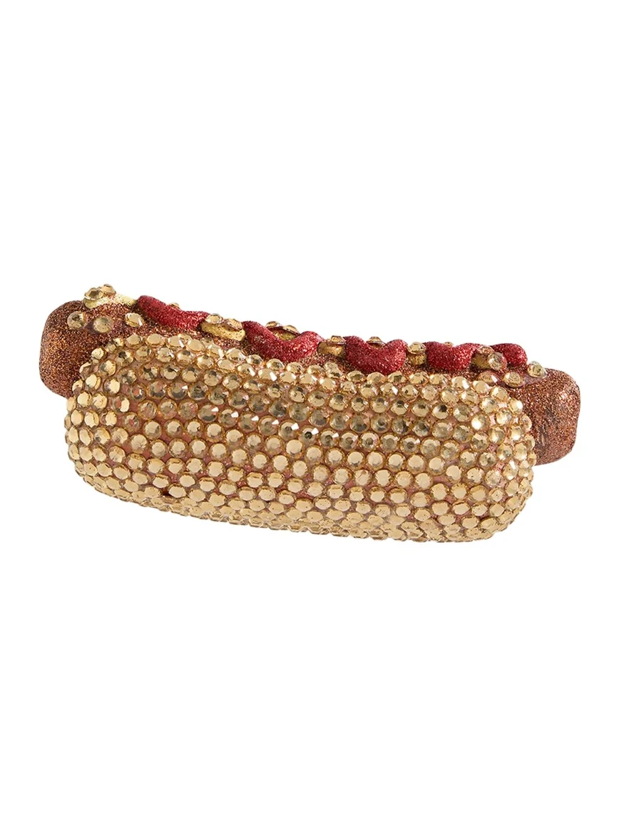 Cody Foster & Co Jeweled Hot Dog Ornament