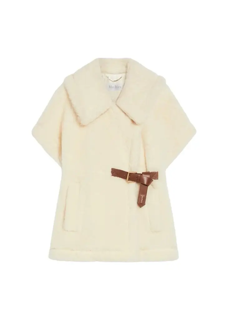 Max Mara Alpaca and Wool Teddy Cape