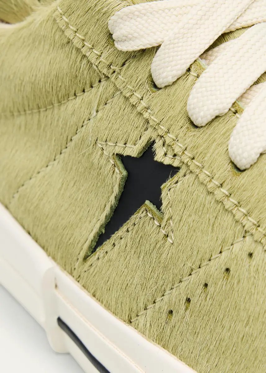 DRKSHDW RICK OWENS x Converse Men's Onestr Calf Hair Low-Top Sneakers | Thumbnail 4 DRKSHDW RICK OWENS x Converse Men's Onestr Calf Hair Low-Top Sneakers | Thumbnail 4