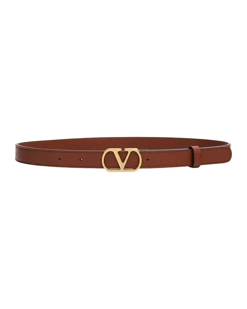 VLogo Signature Leather Belt, 20MM VLogo Signature Leather Belt, 20MM