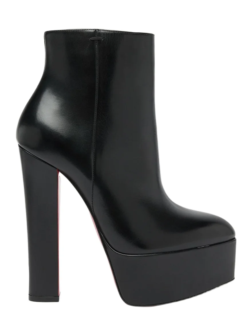 Christian Louboutin 150mm Jenna Leather Platform Booties