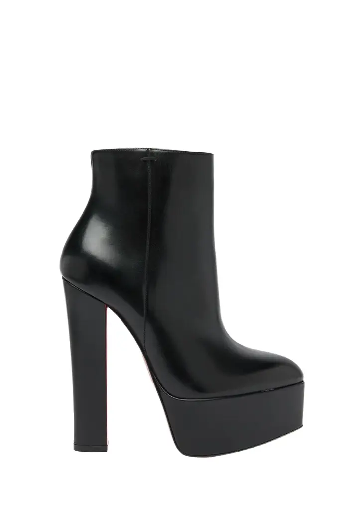 Christian Louboutin 150mm Jenna Leather Platform Booties