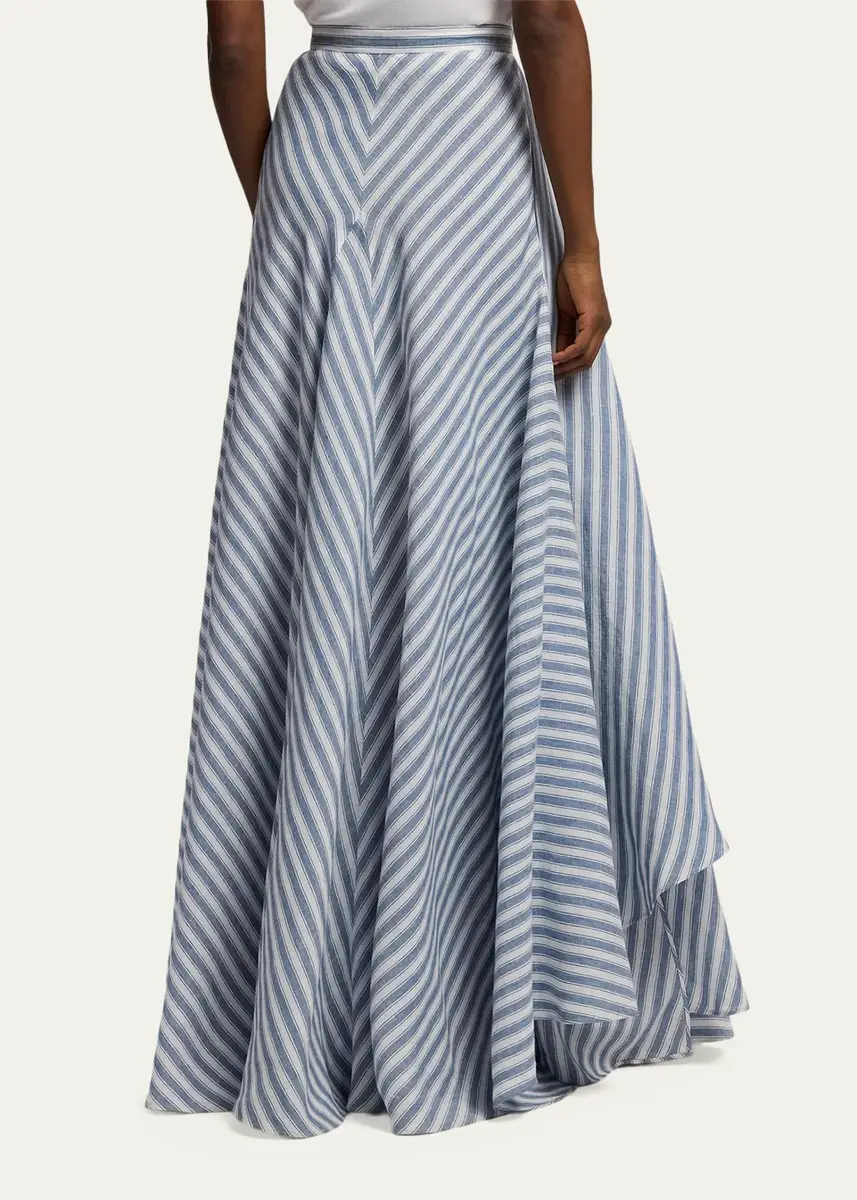 Ralph Lauren Collection Shamus Striped Linen Maxi Skirt | Thumbnail 3 Ralph Lauren Collection Shamus Striped Linen Maxi Skirt | Thumbnail 3