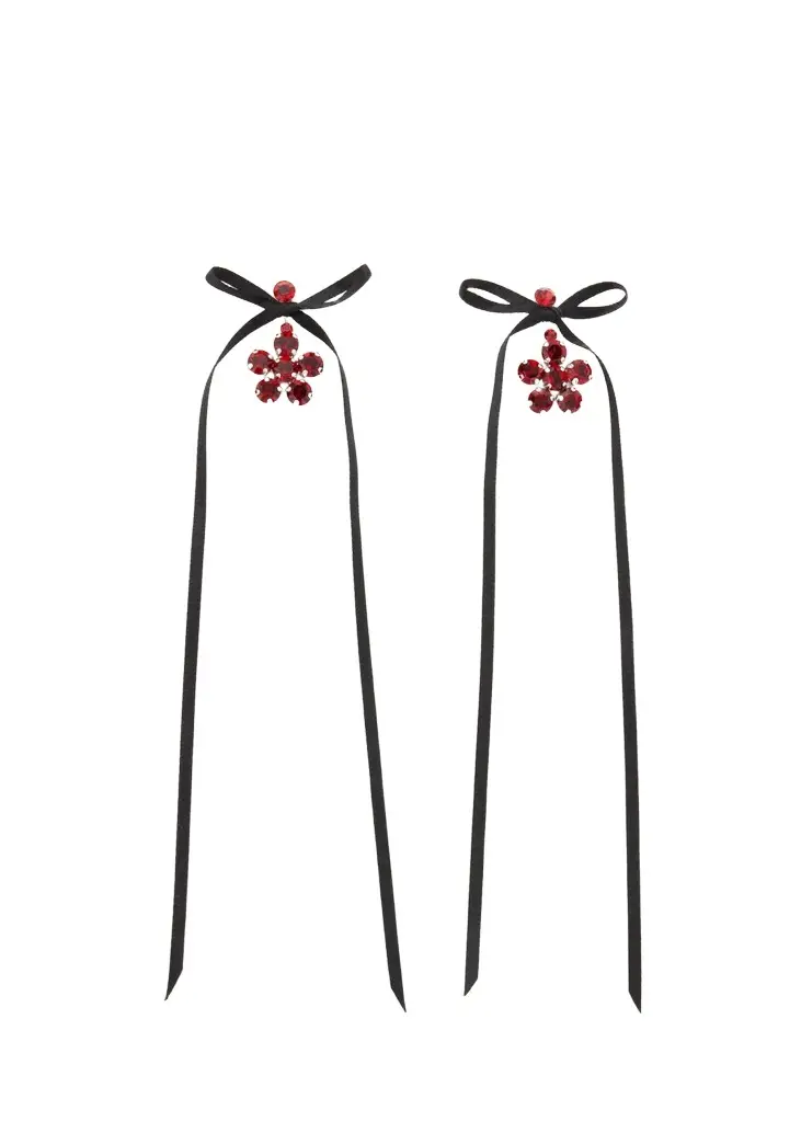 Simone Rocha Mini Daisy Drop Earrings