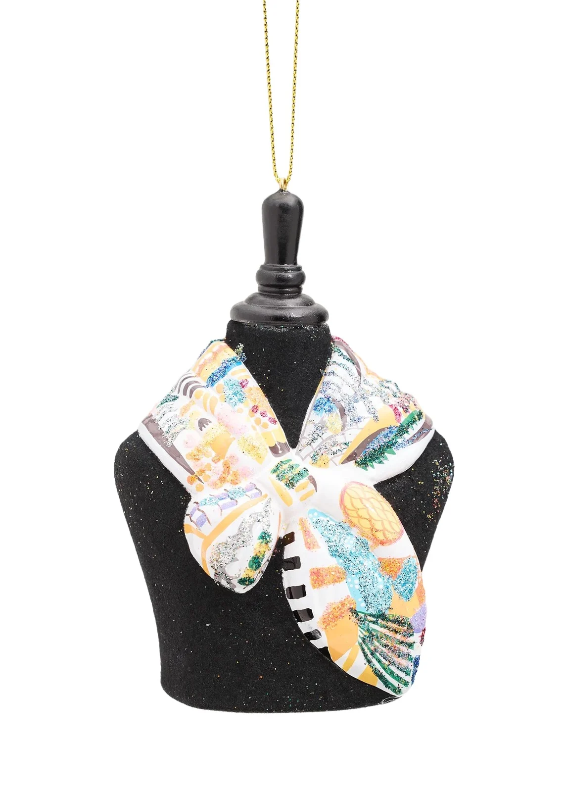 Cody Foster & Co High Fashion Scarf Christmas Ornament