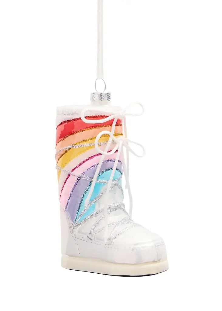 Cody Foster & Co Rainbow Winter Boot Christmas Ornament