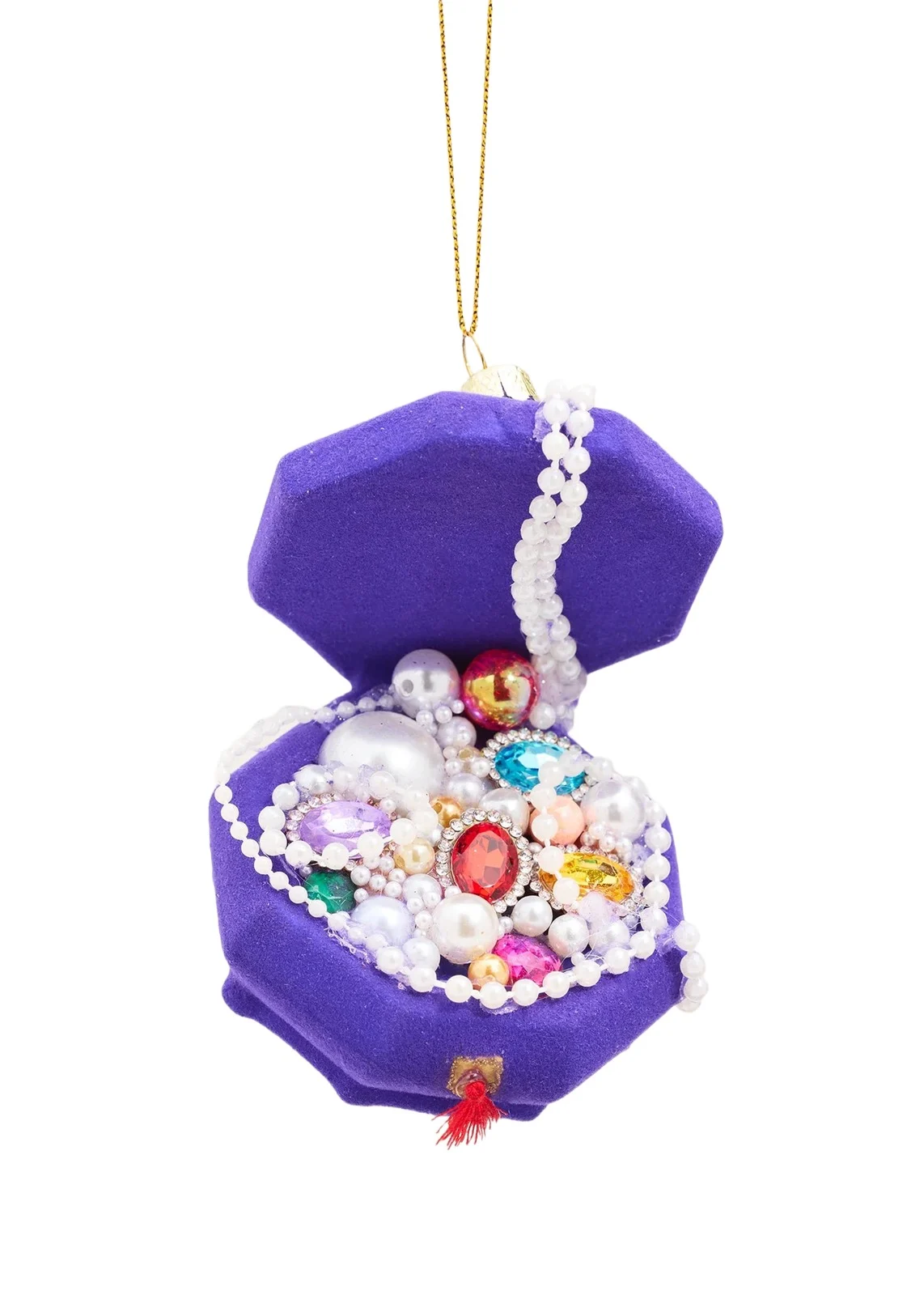Cody Foster & Co Jewelry Box Glass Ornament