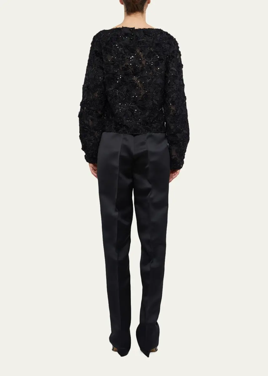 PRABAL GURUNG Bateau-Neck Beaded Blouse | Thumbnail 3 PRABAL GURUNG Bateau-Neck Beaded Blouse | Thumbnail 3