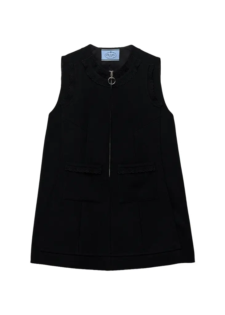 Prada Wool A-Line Mini Dress