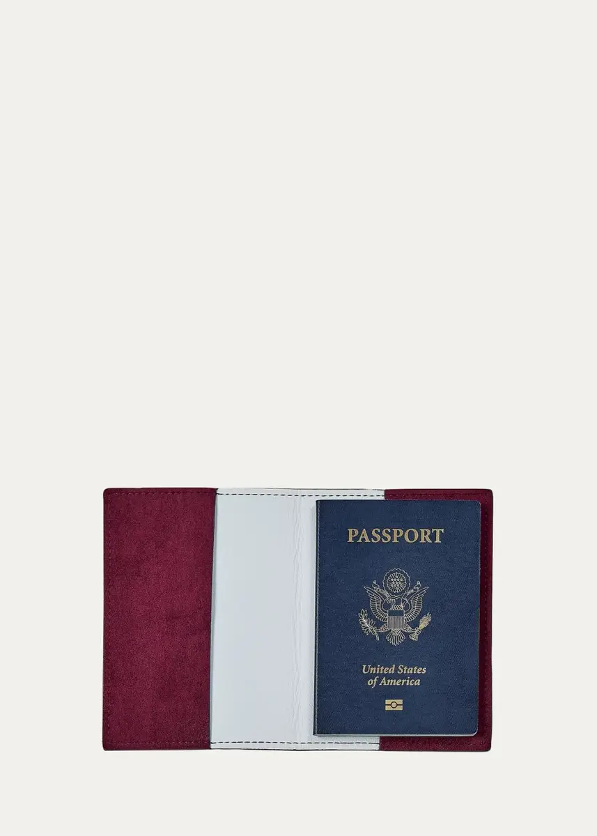 Graphic Image Suede Passport Holder | Thumbnail 2 Graphic Image Suede Passport Holder | Thumbnail 2
