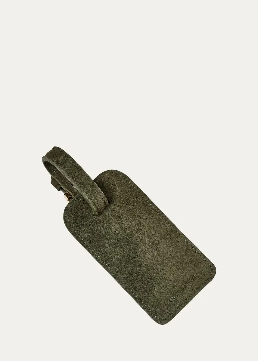 Graphic Image Suede Luggage Tag | Thumbnail 2 Graphic Image Suede Luggage Tag | Thumbnail 2