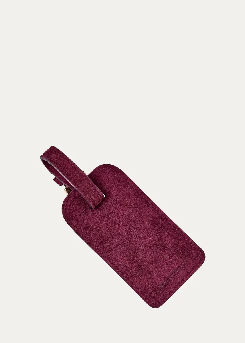 Graphic Image Suede Luggage Tag | Thumbnail 4 Graphic Image Suede Luggage Tag | Thumbnail 4