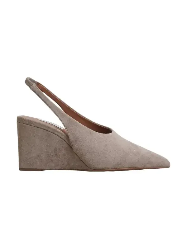 75mm Cube Suede Slingback Pumps 75mm Cube Suede Slingback Pumps
