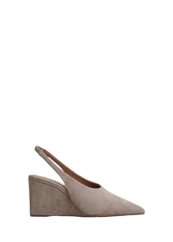 Alaïa 75mm Cube Suede Slingback Pumps