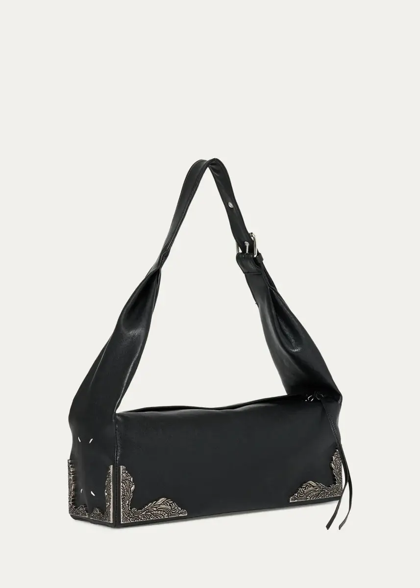 Maison Margiela Hardware-Embellished Leather Shoulder Bag | Thumbnail 2 Maison Margiela Hardware-Embellished Leather Shoulder Bag | Thumbnail 2