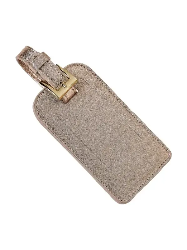 Metallic Leather Luggage Tag Metallic Leather Luggage Tag