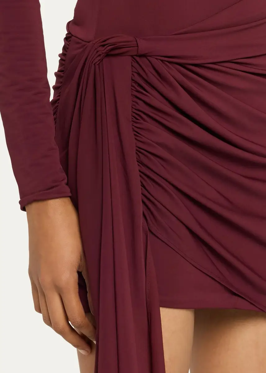 Ronny Kobo Morwen Draped Stretch Jersey Mini Dress | Thumbnail 5 Ronny Kobo Morwen Draped Stretch Jersey Mini Dress | Thumbnail 5