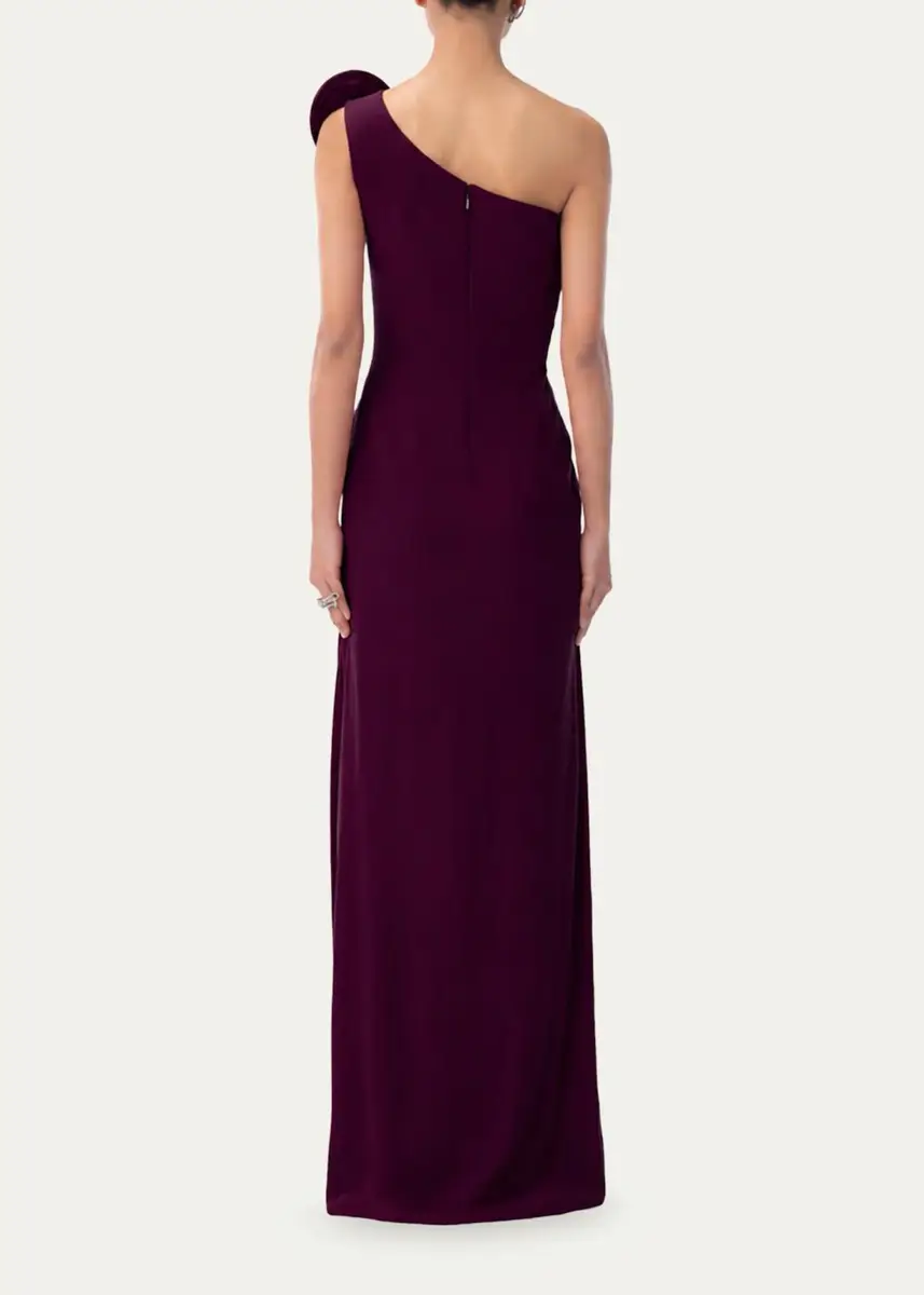 Gaurav Gupta Asymmetric Draped One-Shoulder Slit Gown | Thumbnail 3 Gaurav Gupta Asymmetric Draped One-Shoulder Slit Gown | Thumbnail 3