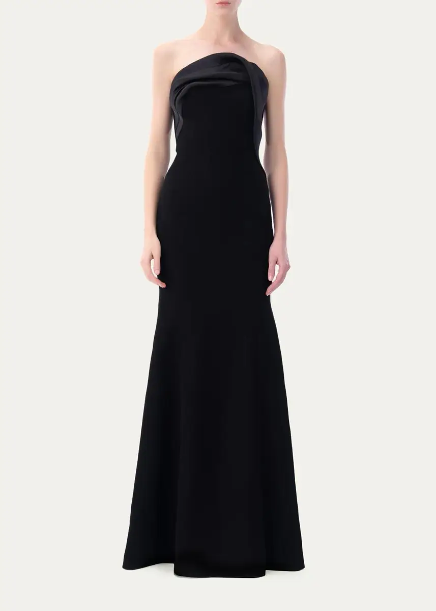Gaurav Gupta Organza Trim Strapless Trumpet Gown | Thumbnail 2 Gaurav Gupta Organza Trim Strapless Trumpet Gown | Thumbnail 2