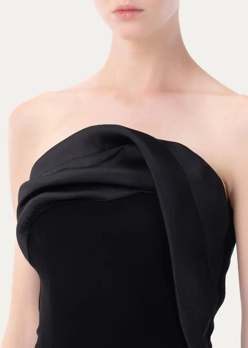 Gaurav Gupta Organza Trim Strapless Trumpet Gown | Thumbnail 4 Gaurav Gupta Organza Trim Strapless Trumpet Gown | Thumbnail 4