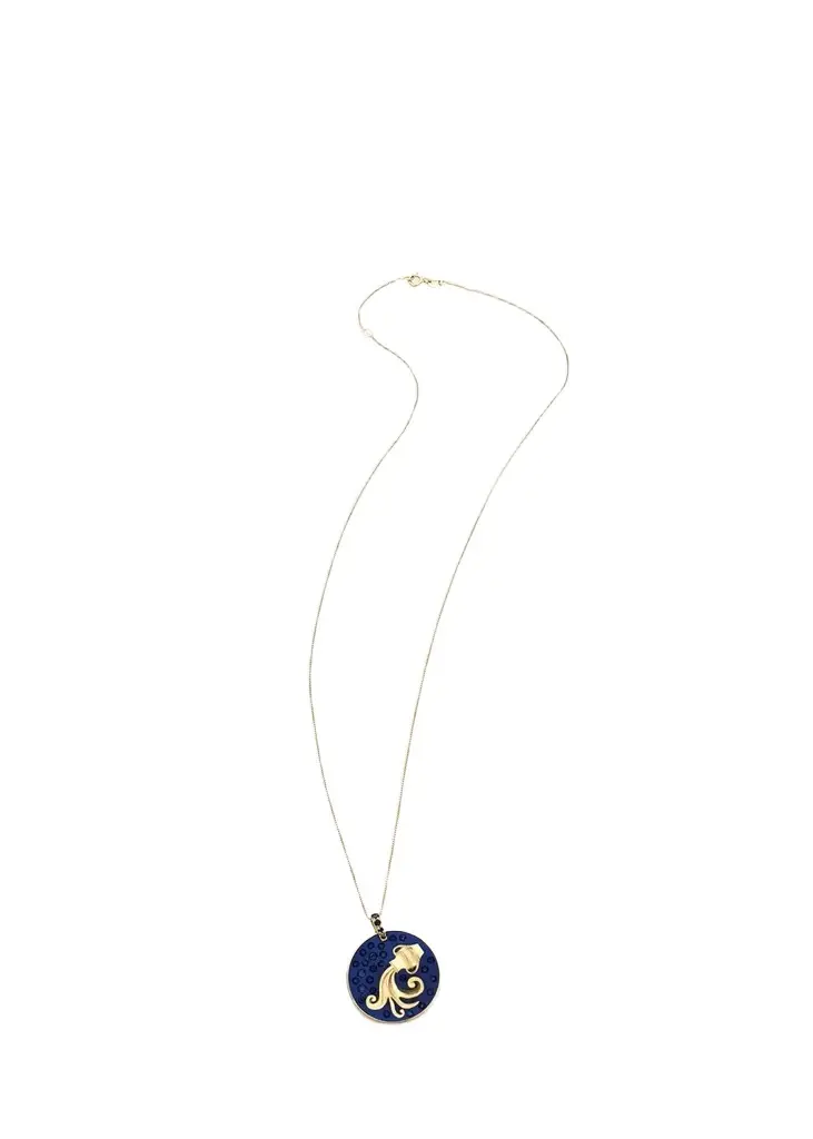 18K AQUARIUS Necklace with Sapphires