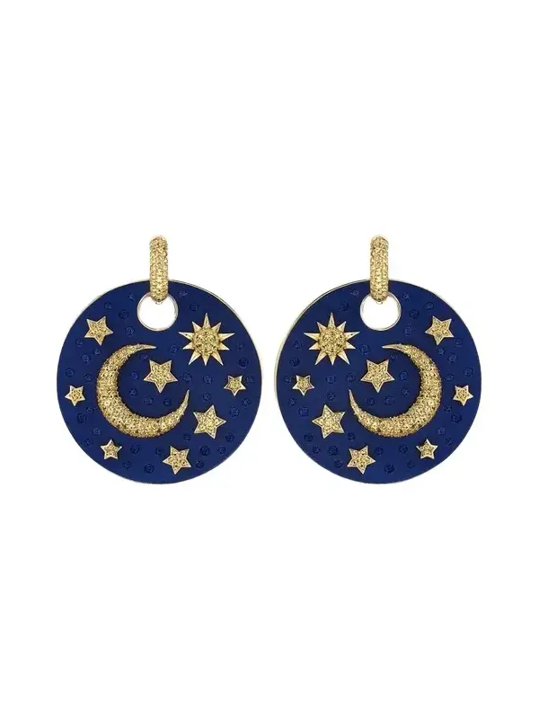 FARAONE MENNELLA by R.F.M.A.S. Luna Caprese 18K Yellow Gold Yellow Sapphire Drop Earrings