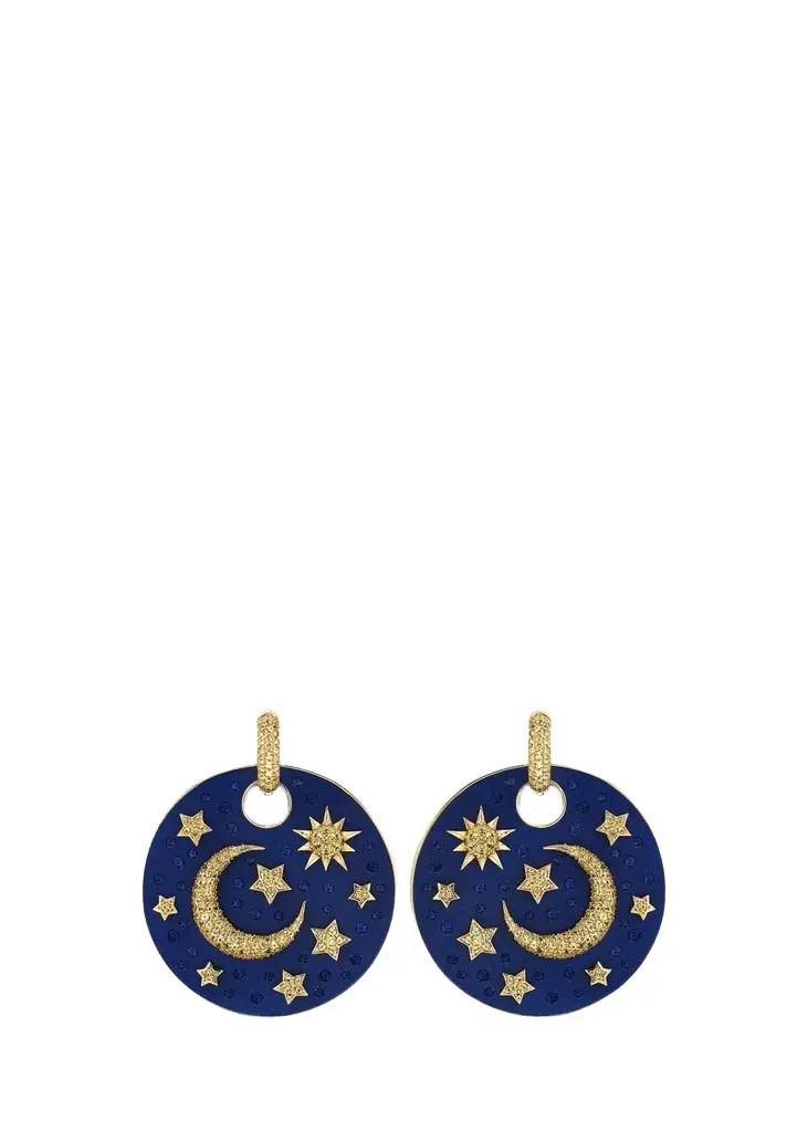 FARAONE MENNELLA by R.F.M.A.S. Luna Caprese 18K Yellow Gold Yellow Sapphire Drop Earrings