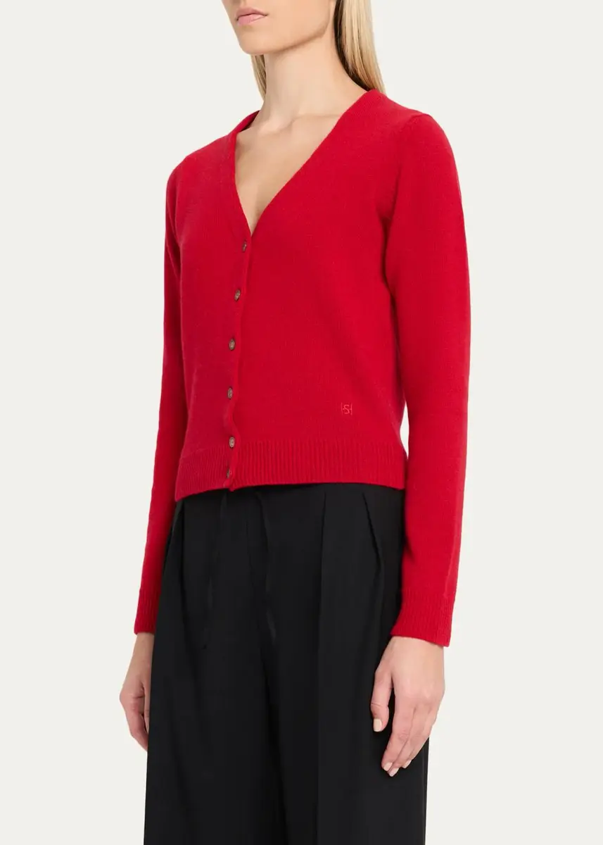 HIGH SPORT Wool Cashmere V-Neck Cardigan | Thumbnail 4 HIGH SPORT Wool Cashmere V-Neck Cardigan | Thumbnail 4