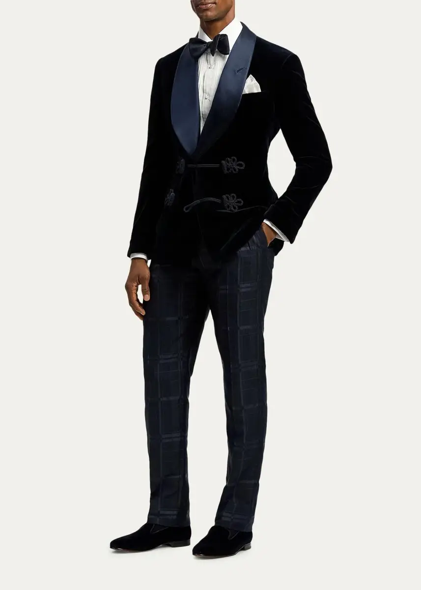 Ralph Lauren Purple Label Men's Handmade Velvet Tuxedo Jacket | Thumbnail 2