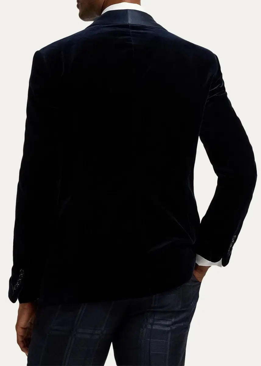Ralph Lauren Purple Label Men's Handmade Velvet Tuxedo Jacket | Thumbnail 3
