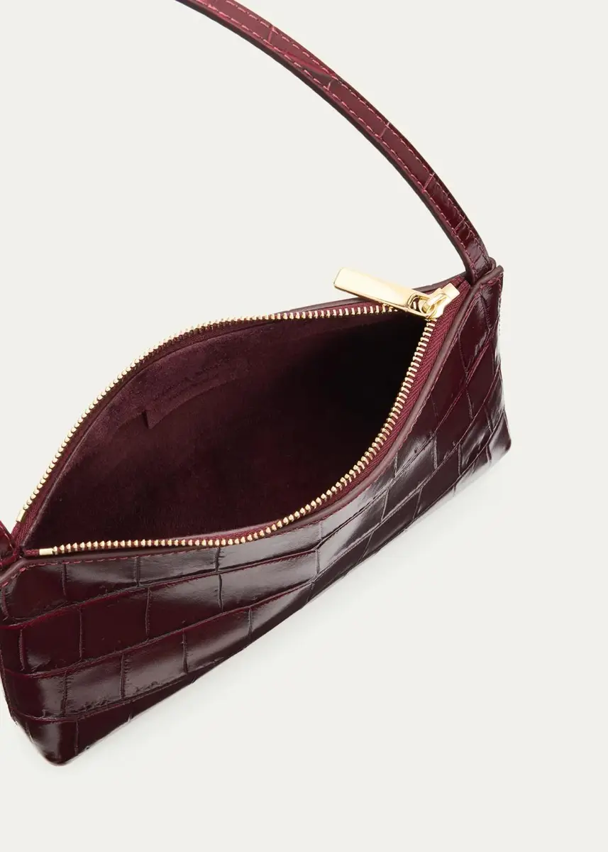 MANSUR GAVRIEL Mini Gaia Croc-Embossed Leather Crossbody Bag | Thumbnail 4 MANSUR GAVRIEL Mini Gaia Croc-Embossed Leather Crossbody Bag | Thumbnail 4