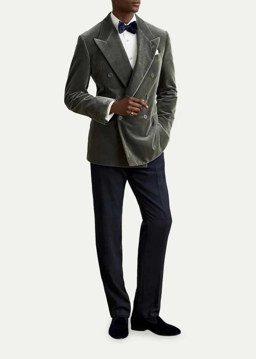 Ralph Lauren Purple Label Men's Gregory Hand-Tailored Tuxedo Trousers | Thumbnail 2
