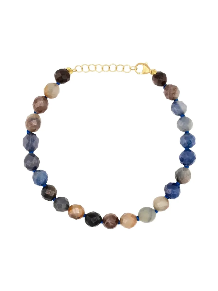 14K Yellow Gold & Sapphire Jumbo Beaded Bracelet 14K Yellow Gold & Sapphire Jumbo Beaded Bracelet