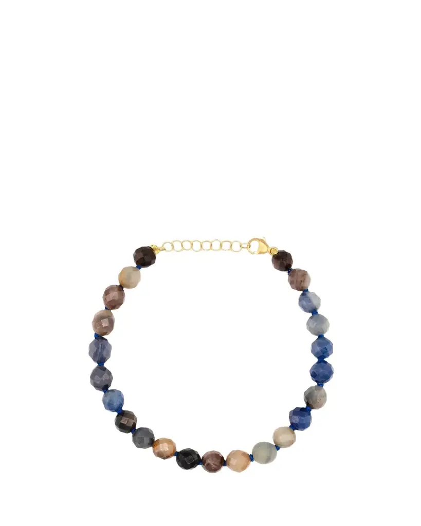 14K Yellow Gold & Sapphire Jumbo Beaded Bracelet 14K Yellow Gold & Sapphire Jumbo Beaded Bracelet