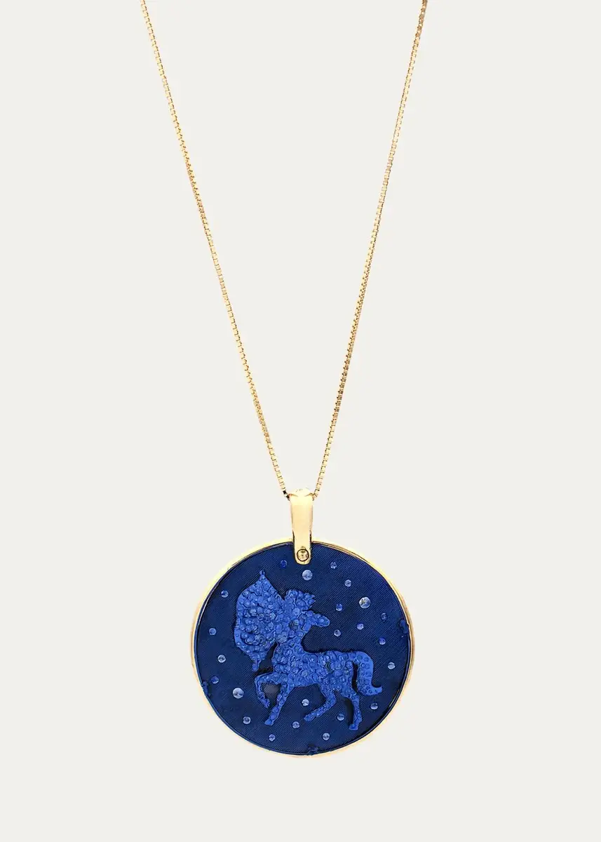 FARAONE MENNELLA by R.F.M.A.S. 18K SAGITTARIUS Necklace with Sapphires | Thumbnail 3 FARAONE MENNELLA by R.F.M.A.S. 18K SAGITTARIUS Necklace with Sapphires | Thumbnail 3