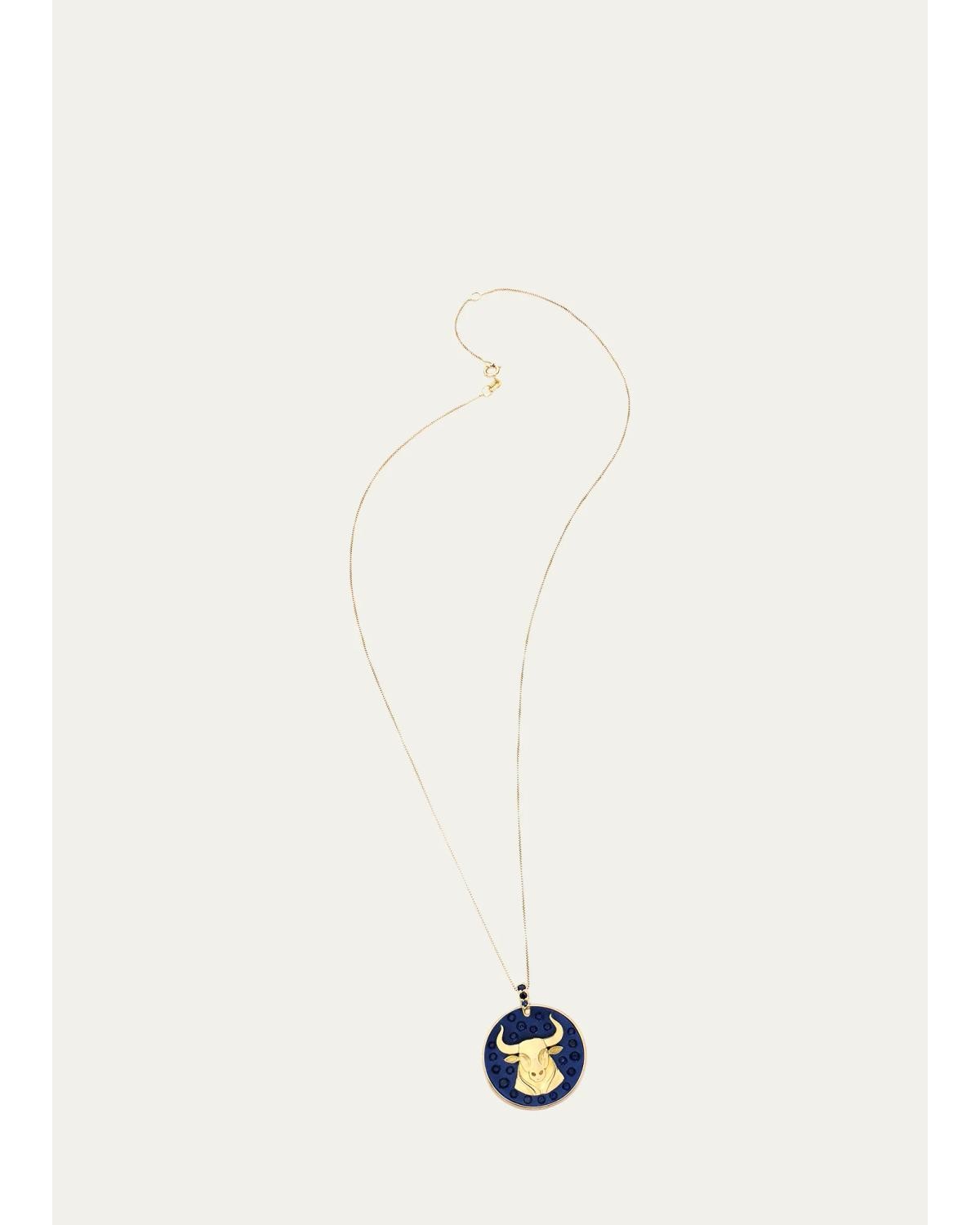 18K TAURUS Necklace with Sapphires 18K TAURUS Necklace with Sapphires