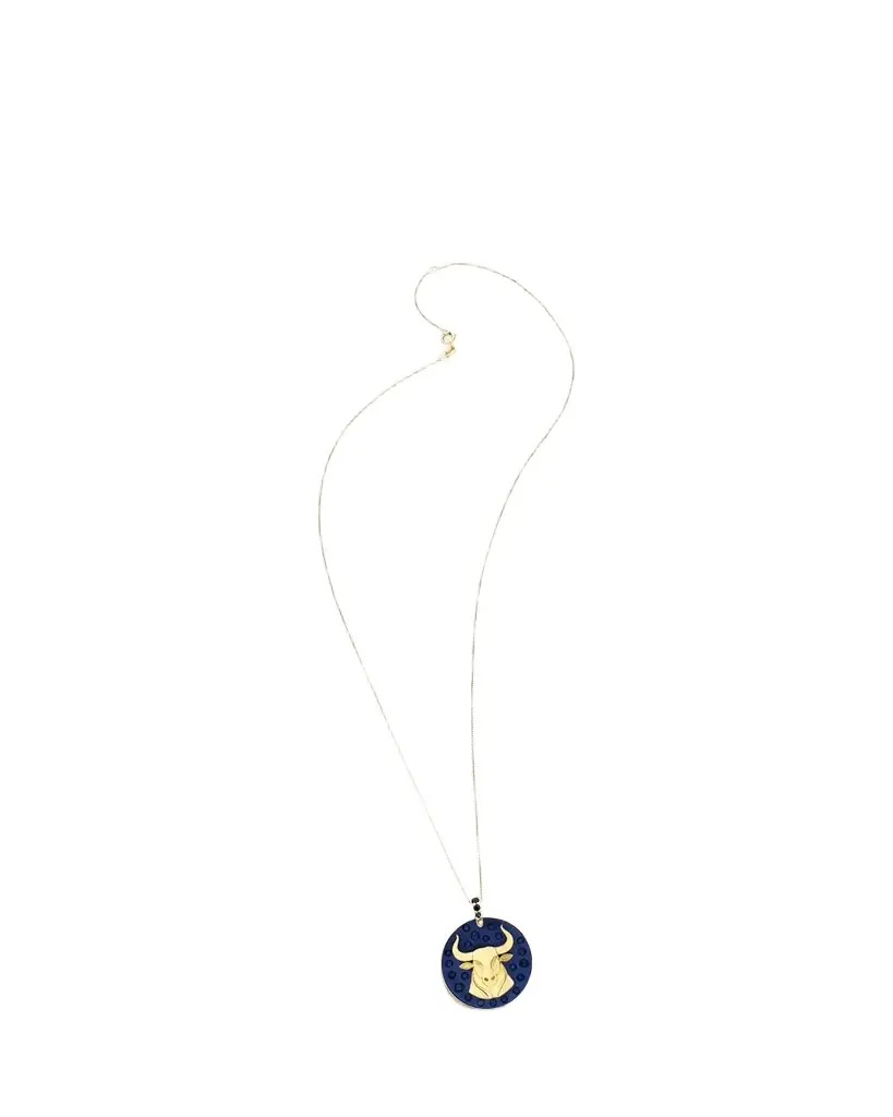 18K TAURUS Necklace with Sapphires