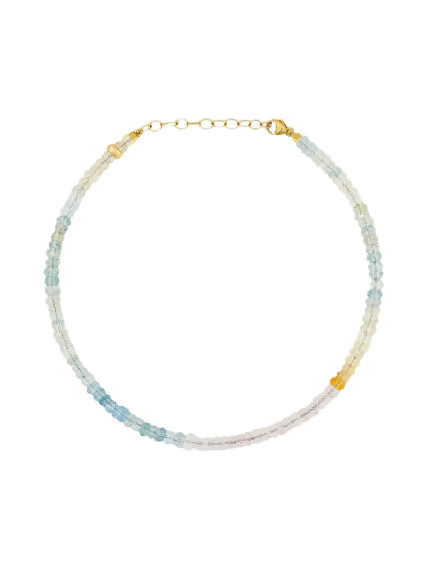 JIA JIA 14K Yellow Gold & Ombré Morganite Beaded Bracelet