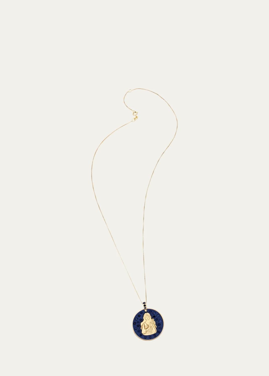 18K VIRGO Necklace with Sapphires 18K VIRGO Necklace with Sapphires