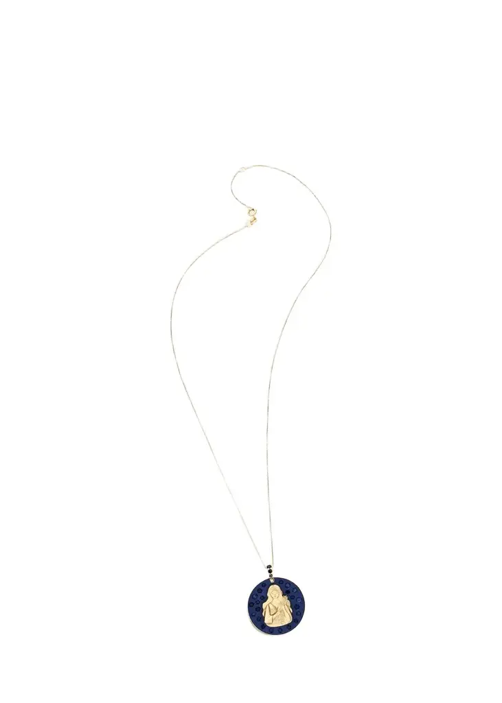 18K VIRGO Necklace with Sapphires