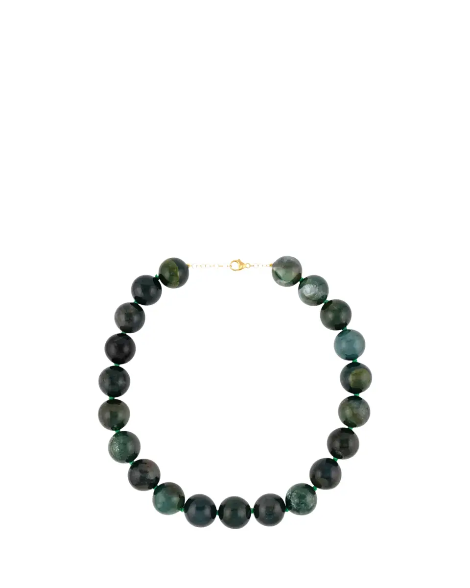 JIA JIA 14K Jumbo Moss Agate Necklace | Thumbnail 2