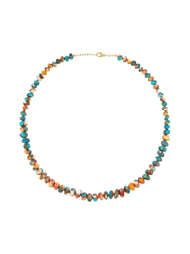 14K Yellow Gold & Turquoise Necklace 14K Yellow Gold & Turquoise Necklace