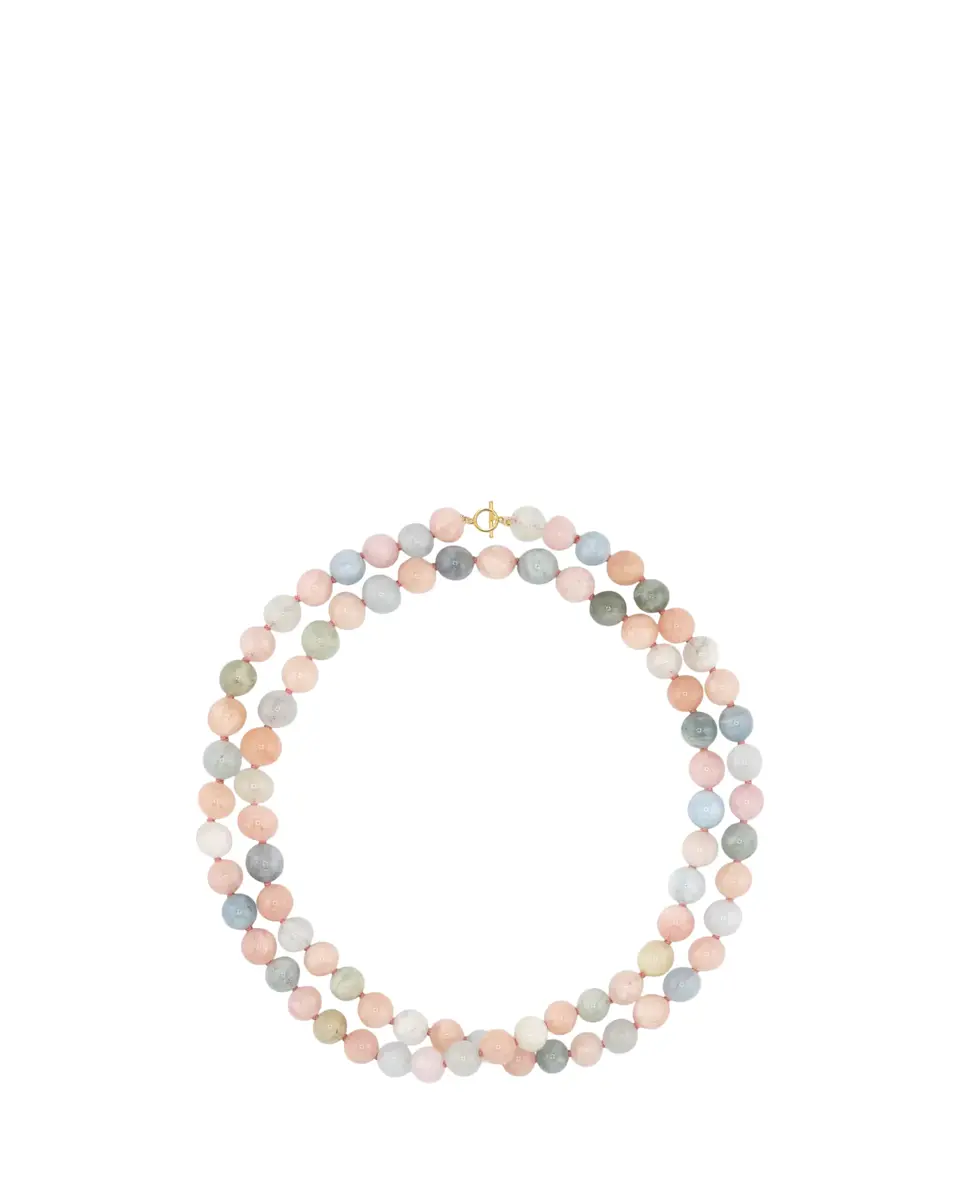 JIA JIA 14K Yellow Gold & Morganite Layered Beaded Necklace | Thumbnail 2