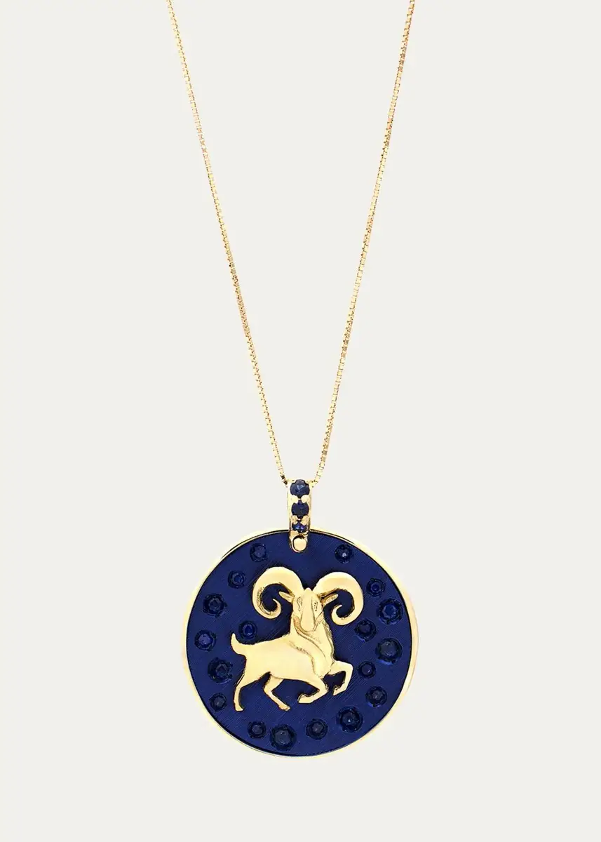 FARAONE MENNELLA by R.F.M.A.S. 18K ARIES Necklace with Sapphires | Thumbnail 3 FARAONE MENNELLA by R.F.M.A.S. 18K ARIES Necklace with Sapphires | Thumbnail 3