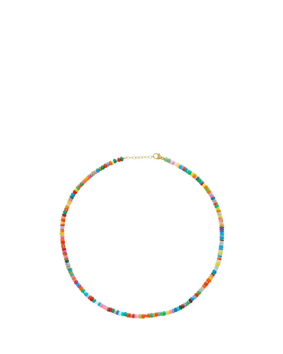 JIA JIA 14K Yellow Gold & Pebble Rainbow Opal Beaded Necklace | Thumbnail 2
